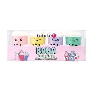 Bubble T Boba 4pc Bath Fizzer Set